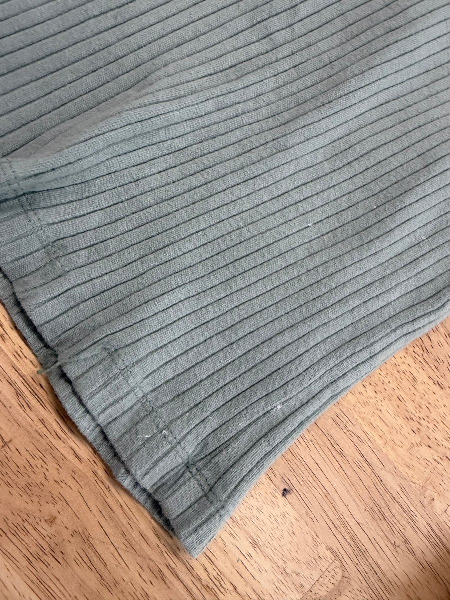 Kate Quinn Light Green Ribbed Ruffle Cap Sleeve Shirt – 4T | Play - Nest and Sprout-Consignment