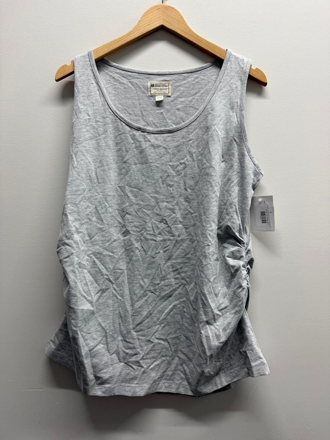 Mountain Warehouse Tank Top – 14 | Grey Ruching Maternity-Friendly