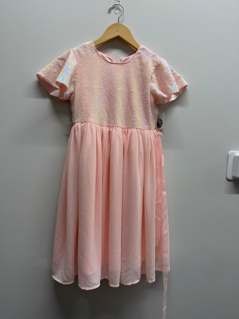 George Special Occasion Dress – 12 | Pink Sequin with Tulle Skirt - Nest and Sprout-Consignment