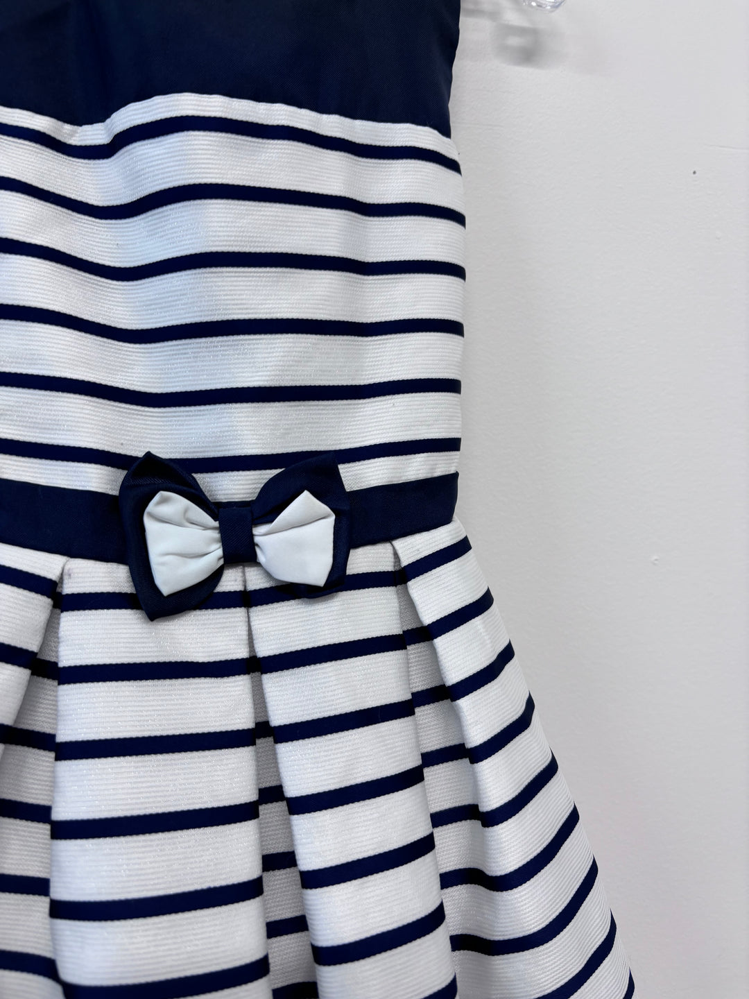 Jona Michelle 6 Dress Navy Stripes