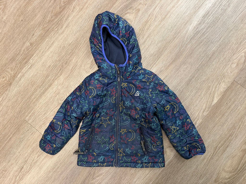 Ripzone Star Puffer Jacket – 4T | Navy Mid-Weight Fleece Lined - Nest and Sprout-Consignment
