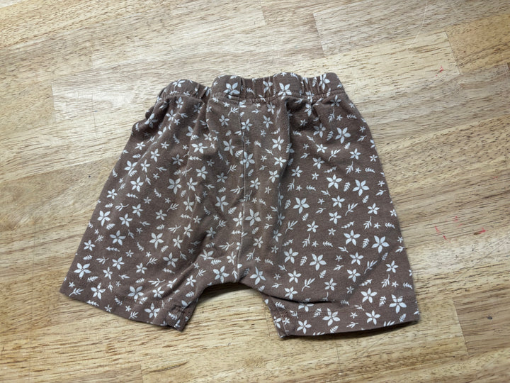 Jax & Lennon Floral Bike Shorts Brown | Size 12–18M