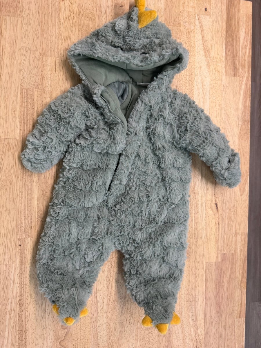 Koala Baby Dinosaur Bunting Suit – 3–6M | Plush One-Piece Costume Style - Nest and Sprout-Consignment