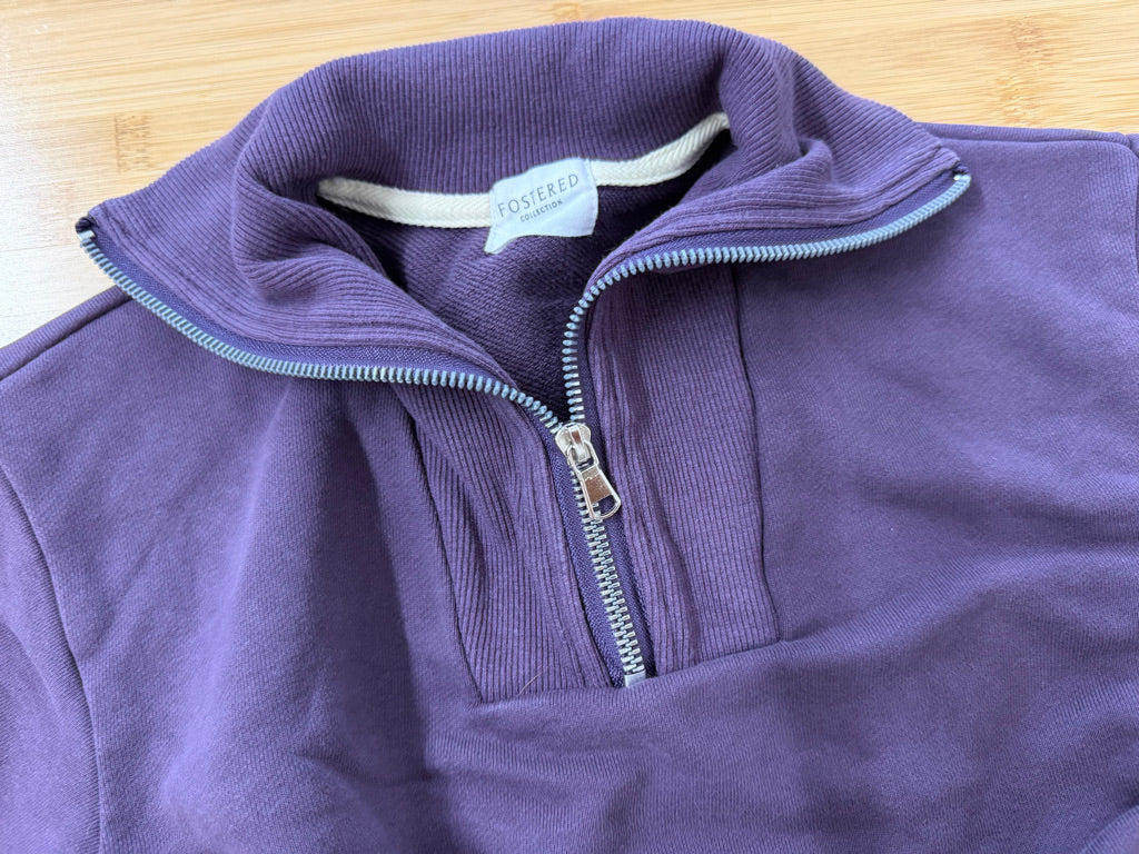 Fostered Collection Half-Zip Top – 2T | Eggplant Purple