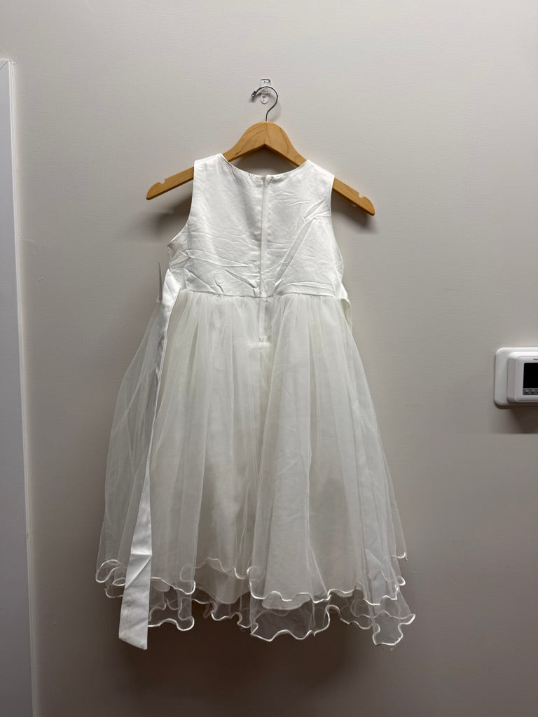 Lenefu Dress – Size 140 | White Sequin & Tulle