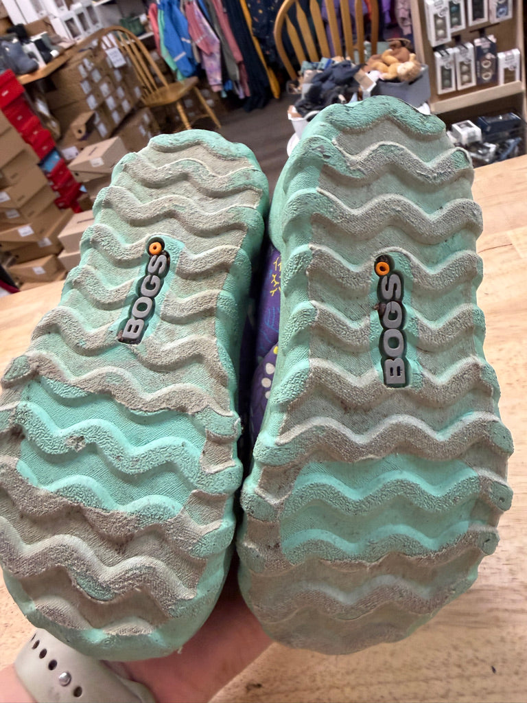 Bogs Winter Boot  | Turquoise with Purple Floral Print | -10 to -20 Rated