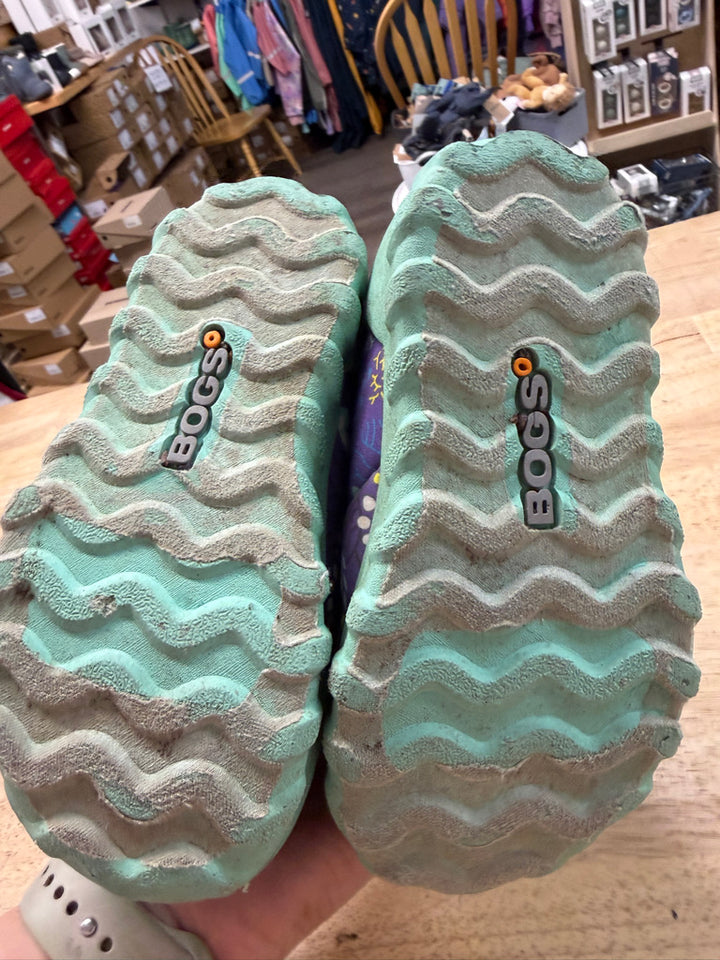 Bogs Winter Boot  | Turquoise with Purple Floral Print | -10 to -20 Rated