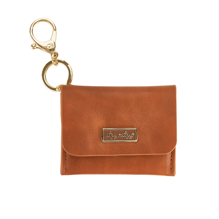 Itzy Mini Wallet™ Card Holder & Key Chain | COGNAC