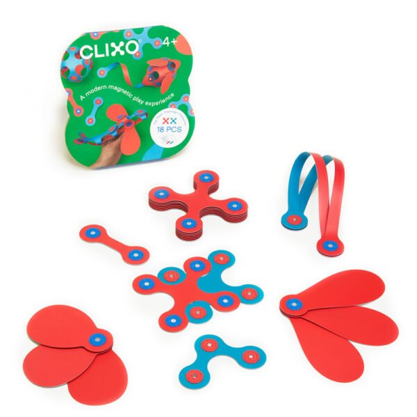 Clixo Itsy Pack – Flamingo/Turquoise (18 pcs)