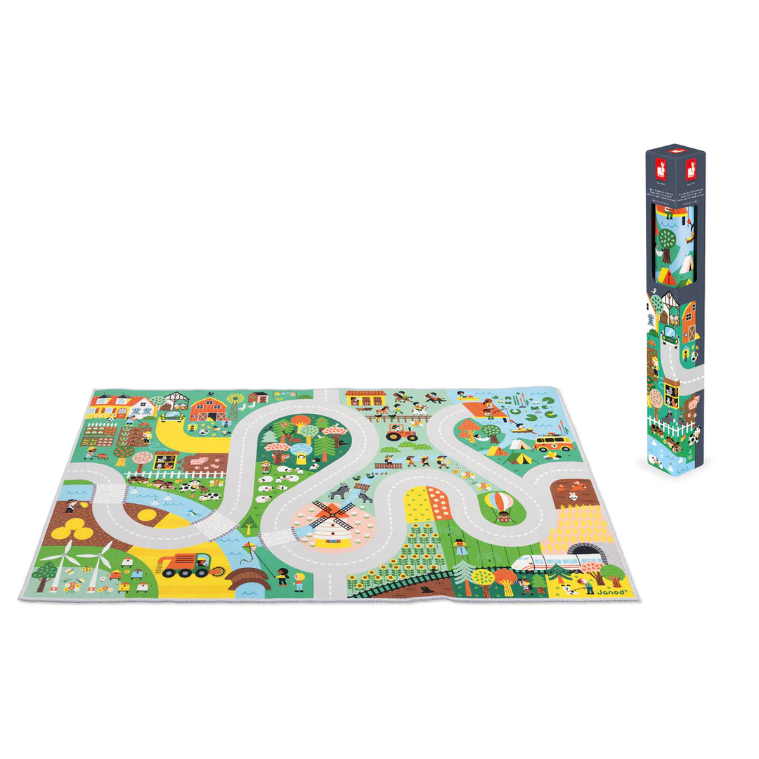 Janod Cross Roads Play Mat | Countryside