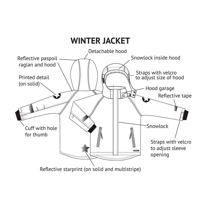 Winter Jacket | Forest Stripes