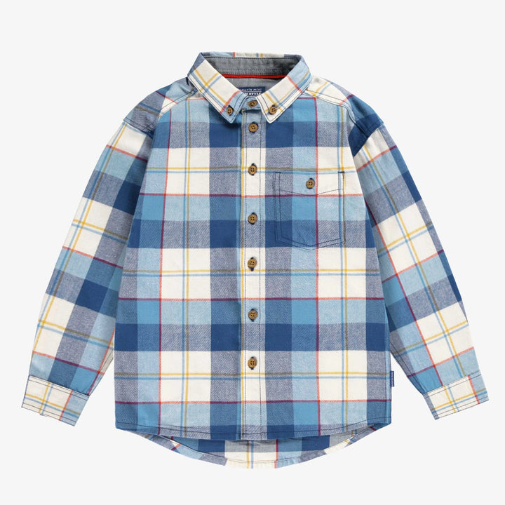 Children's Blue Plaid Shirt