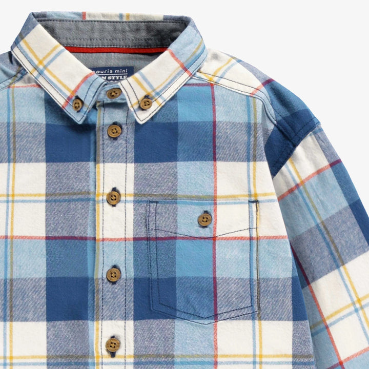 Children's Blue Plaid Shirt
