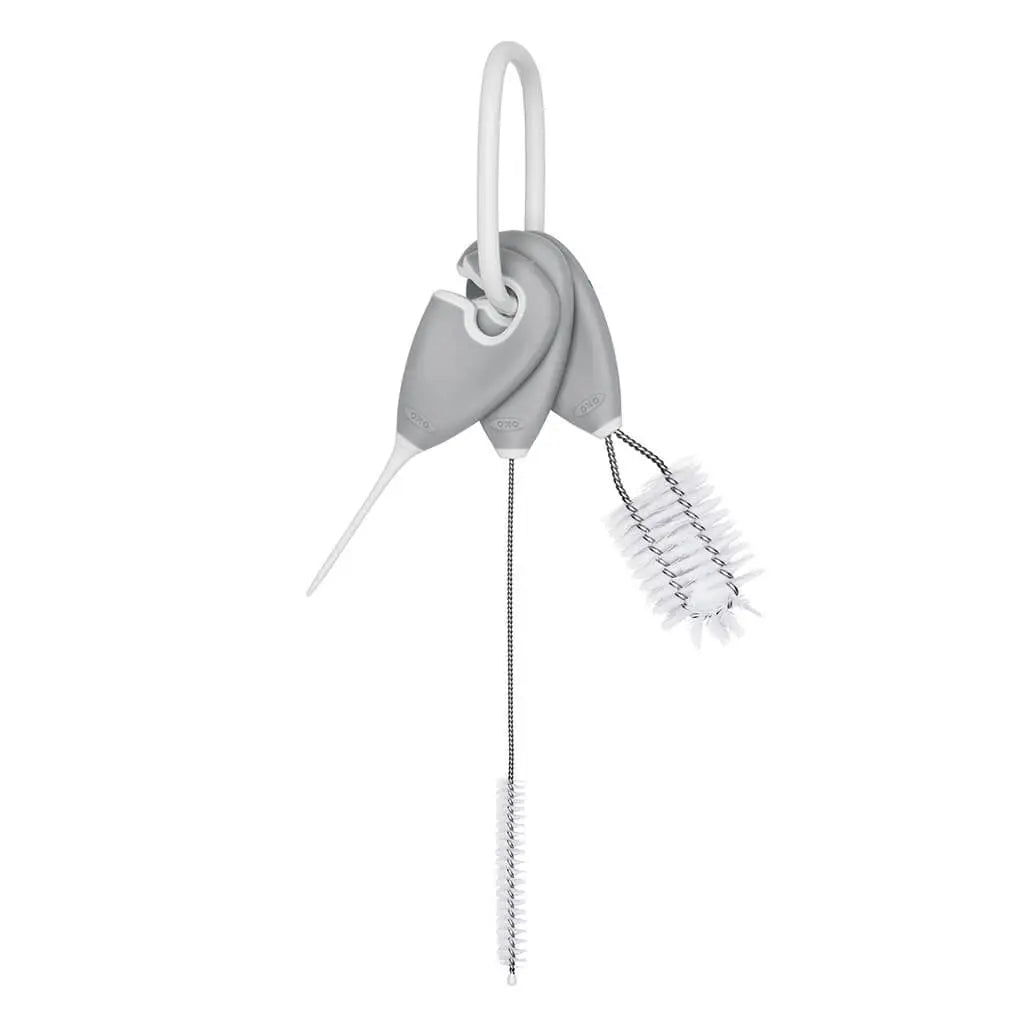 Straw/Sippy Cup Cleaning Set - Grey - Nest and Sprout - OXO