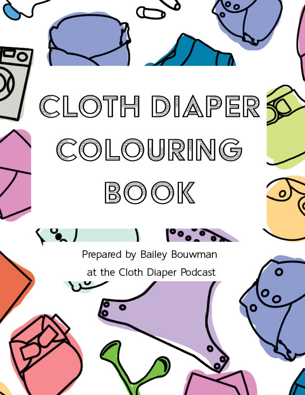 Cloth Diaper Colouring Books