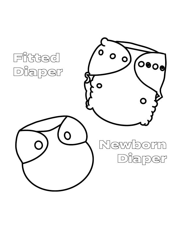 Cloth Diaper Colouring Books - Nest and Sprout - Cloth Diaper Podcast