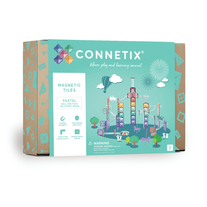 Connetix Pastel Ball Run Pack, 106 Pieces  Available mid December