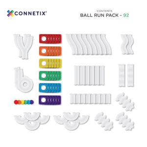 Connetix Rainbow Ball Run Pack, 92 Pieces  Available mid December
