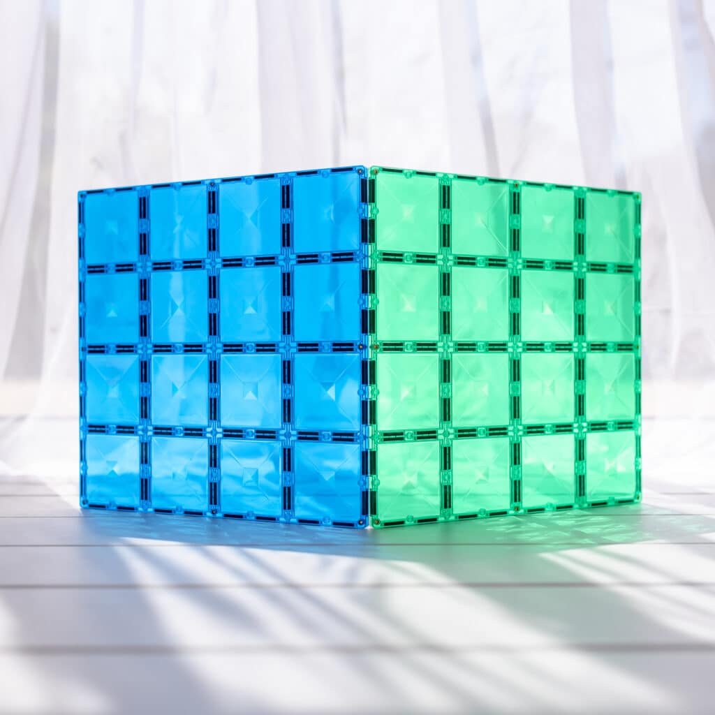 Connetix Rainbow Blue & Green Base Plate Pack - Nest and Sprout - Connetix