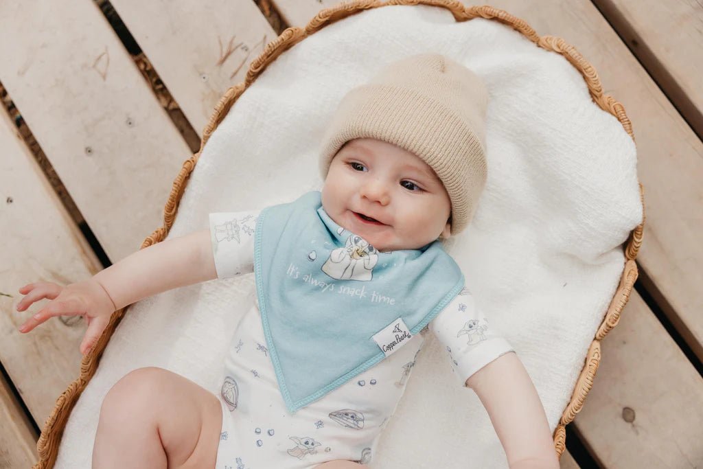Copper Pearl Bandana Bib | Grogu - Nest and Sprout - Copper Pearl