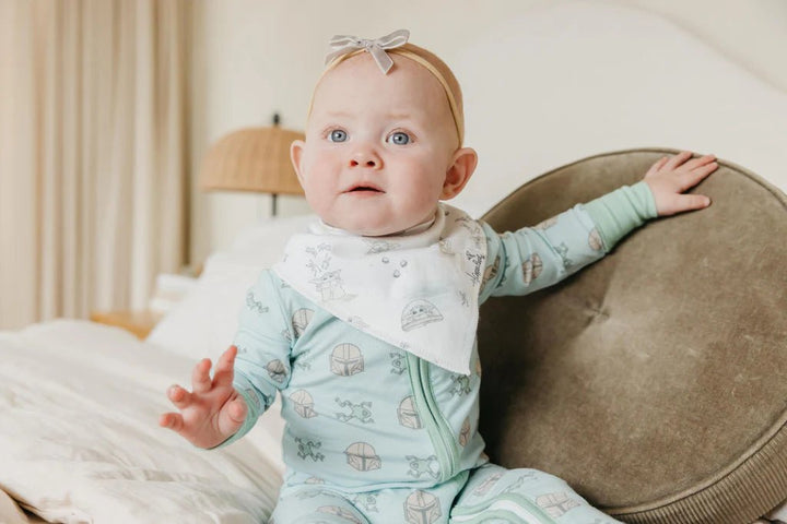 Copper Pearl Bandana Bib | Grogu - Nest and Sprout - Copper Pearl