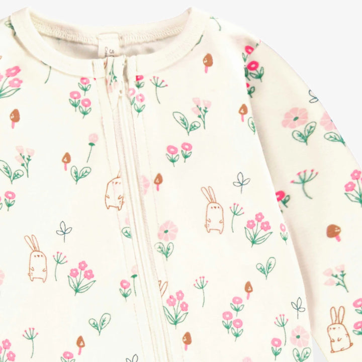 Cream Baby Pajamas | Floral