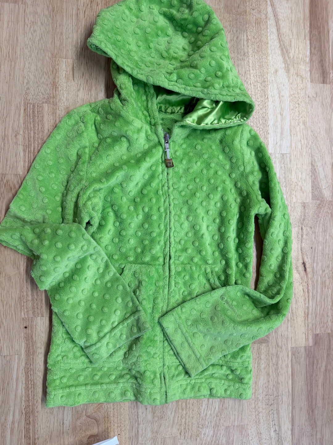 Triple Flip Zip Up Hoodie –  8-10Y | Neon Green