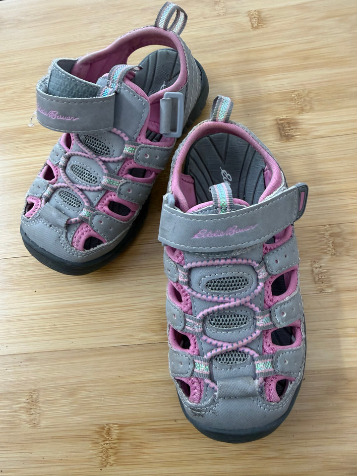 Eddie Bauer Closed-Toe Sandals – 12 | Grey Pink Accents