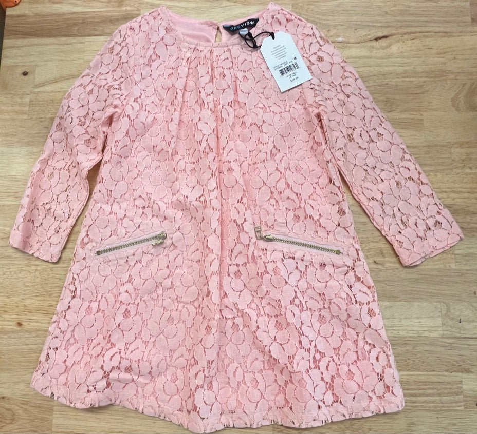 Preview Dress 4T - Lace Overlay (NWT) - Nest and Sprout - Consignment