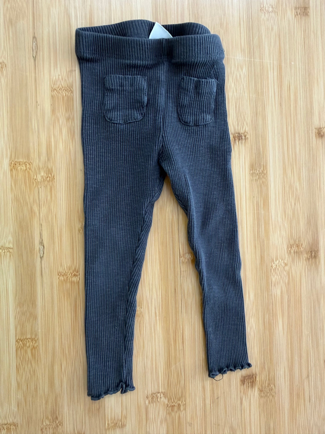Zara Ribbed Grey Legging – 2Y
