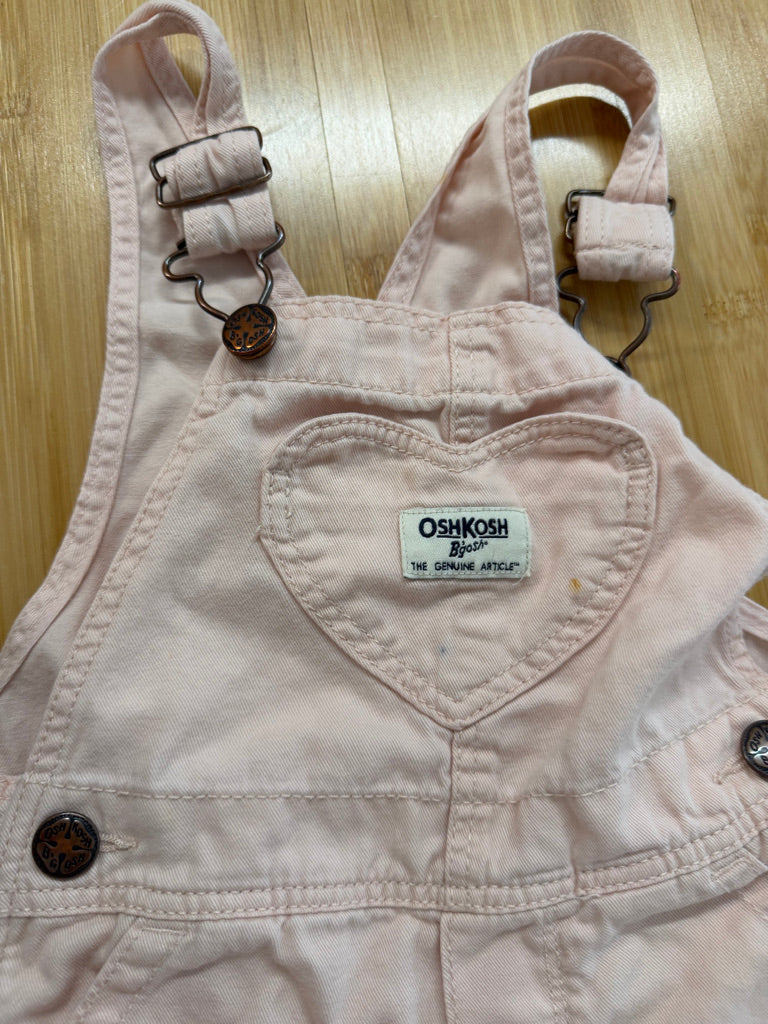 OshKosh Lightweight Denim Overalls – 2T | Light Pink PLAY CONDITION