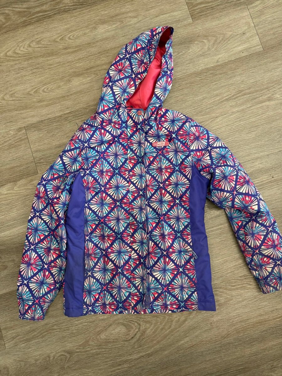 Marika Jacket Royal Blue Pink Fleece Lined | Size 10–12 - Nest and Sprout - Consignment