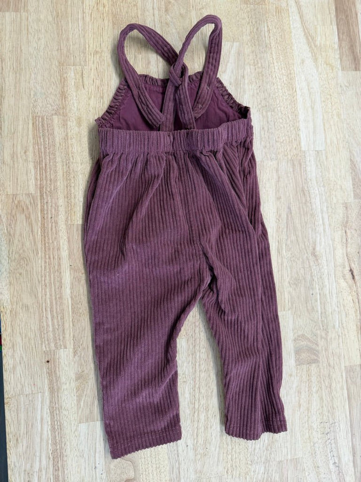 Souris Mini Corduroy Romper – 12–18M | Burgundy - Nest and Sprout - Consignment