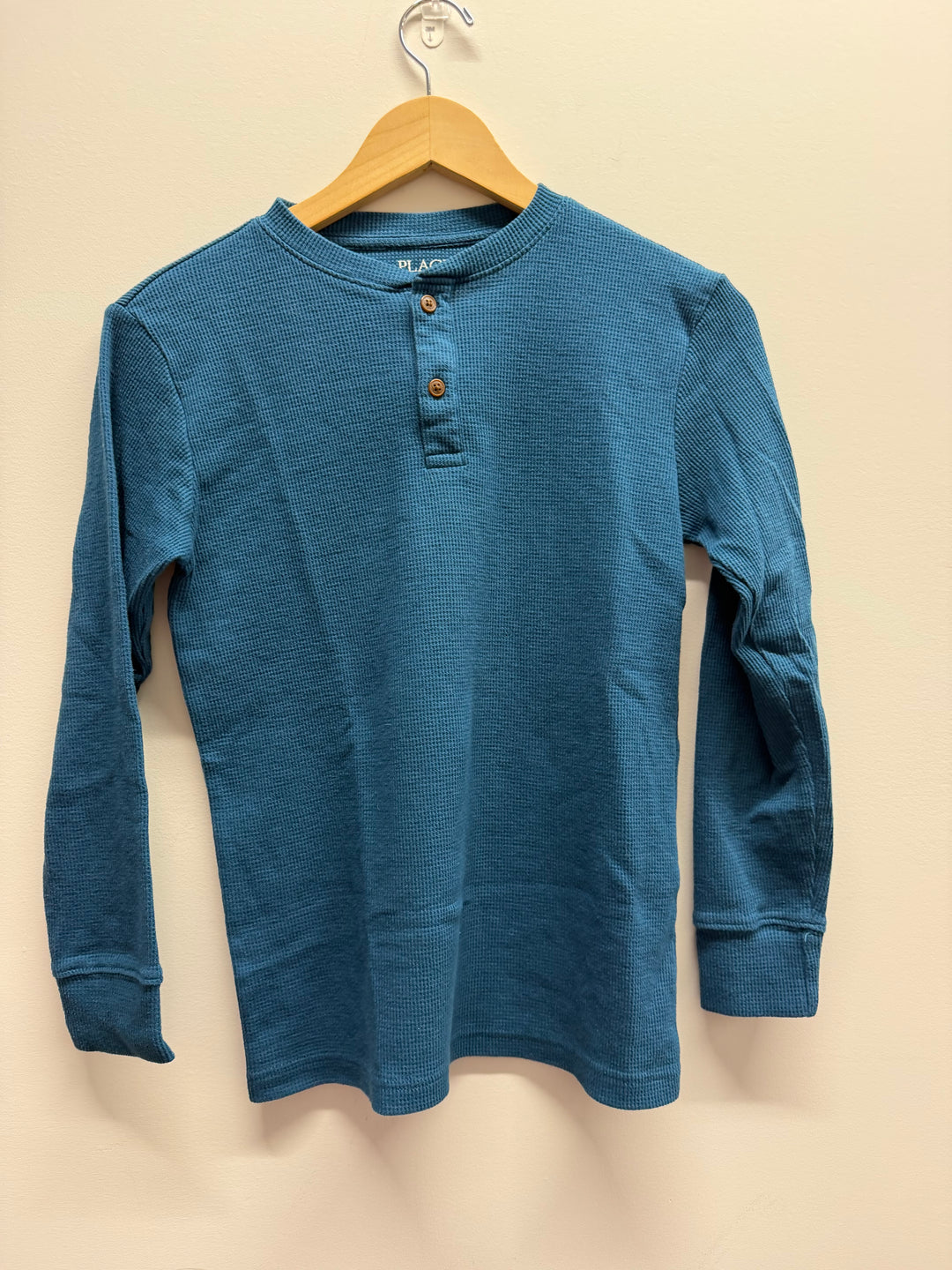 The Children's Place Waffle Long Sleeve – 10/12 | Turquoise Blue