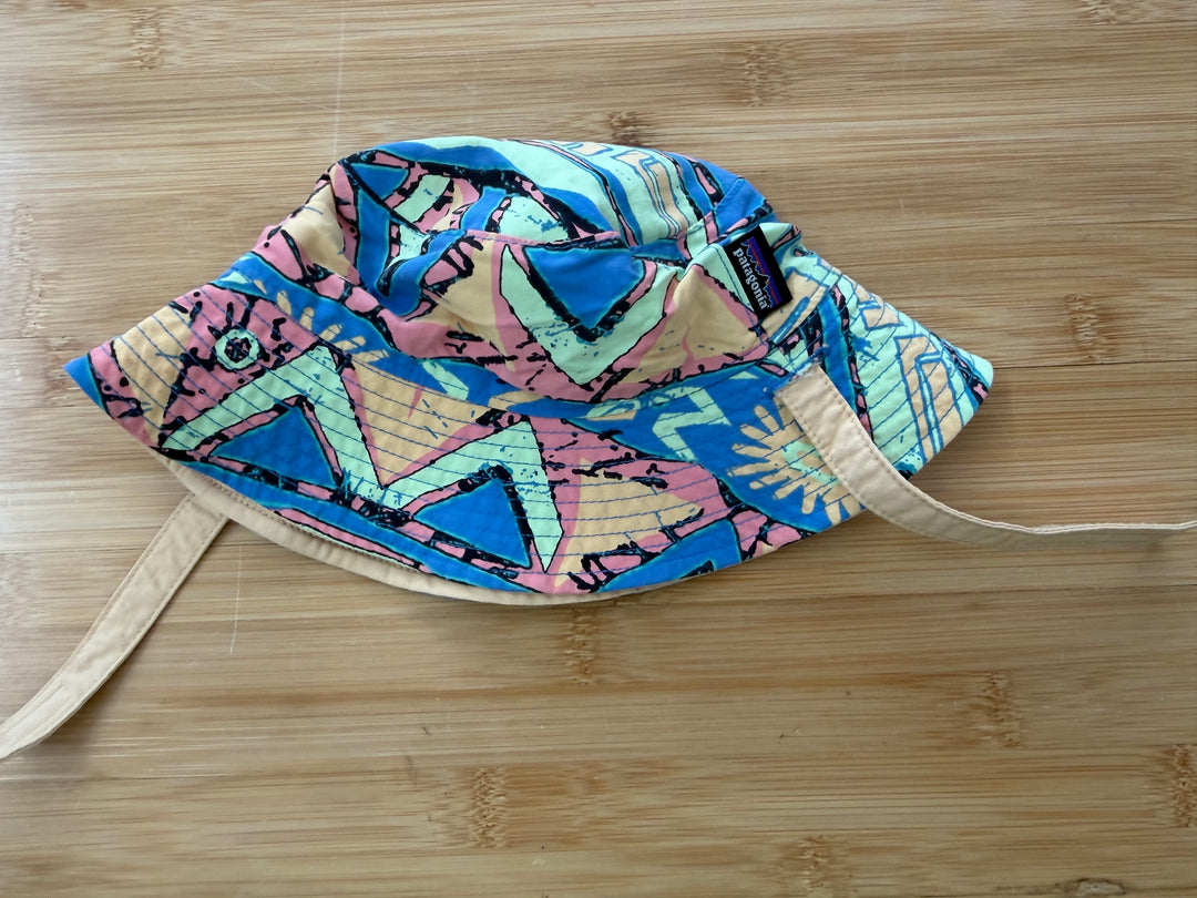Patagonia Reversible Sunhat – One Size | Orange/Cream & Retro Pattern