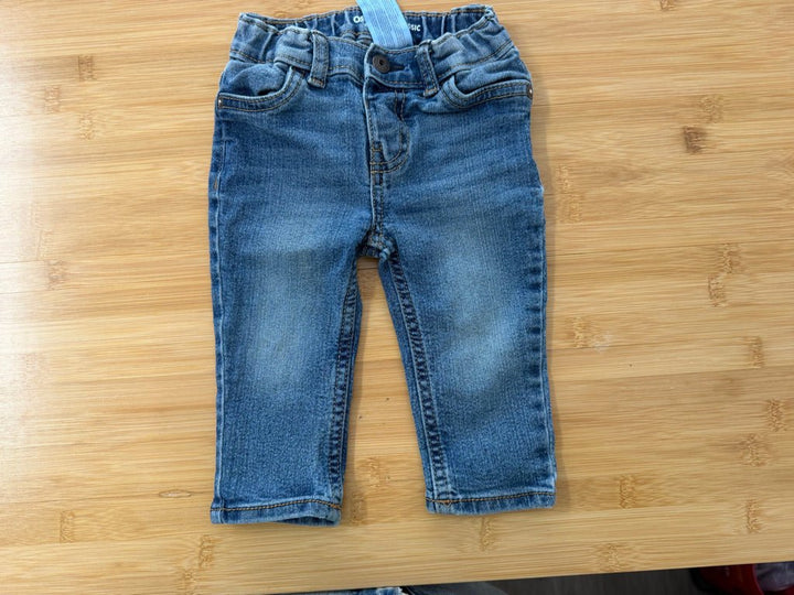 OshKosh Denim Jeans – 9M | Medium to Light Wash Classic - Nest and Sprout-Consignment