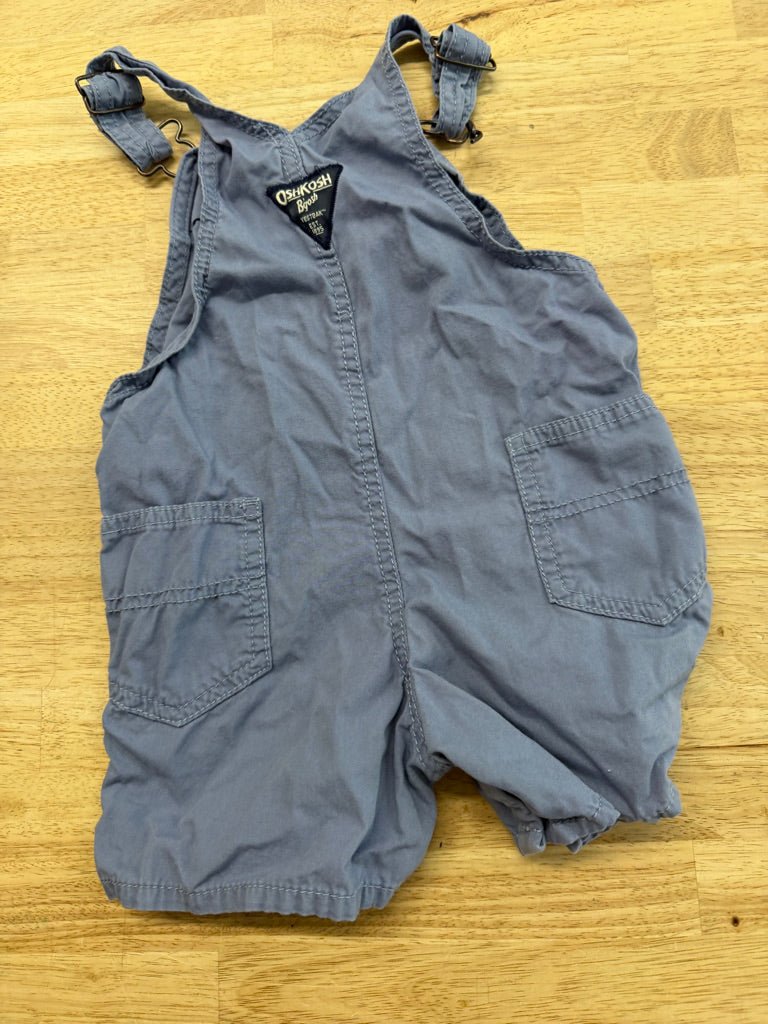 OshKosh Short Overalls – 24M | Dusty Blue Lightweight - Nest and Sprout - Consignment
