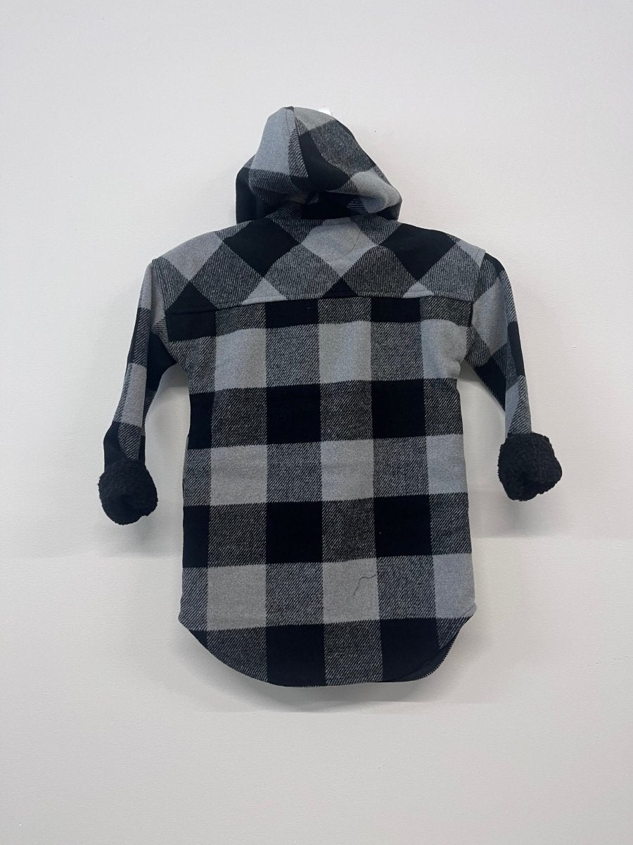 Silver Icing Kids True North Coatigan 2.0 – Size 3/4 – Grey Buffalo Plaid NWT - Nest and Sprout - Consignment