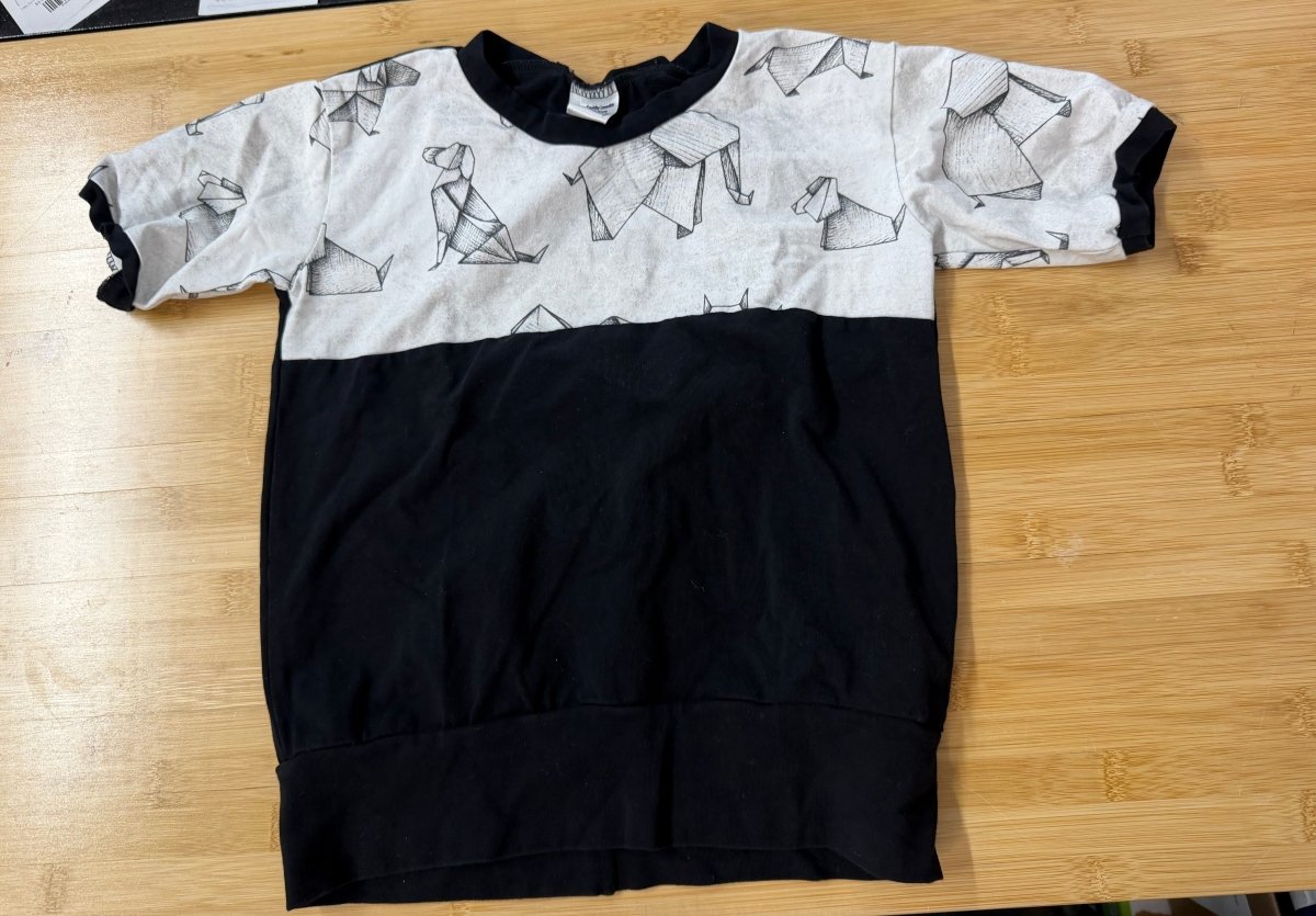 Squishy Loveable Creations Origami Animal Shirt – 3–6Y | Black - Nest and Sprout-Consignment