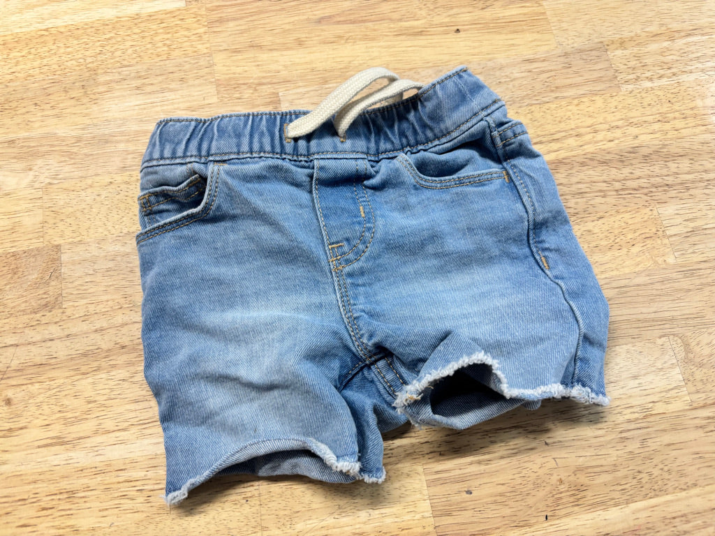 Old Navy Raw Edge Denim Overalls – 18–24M