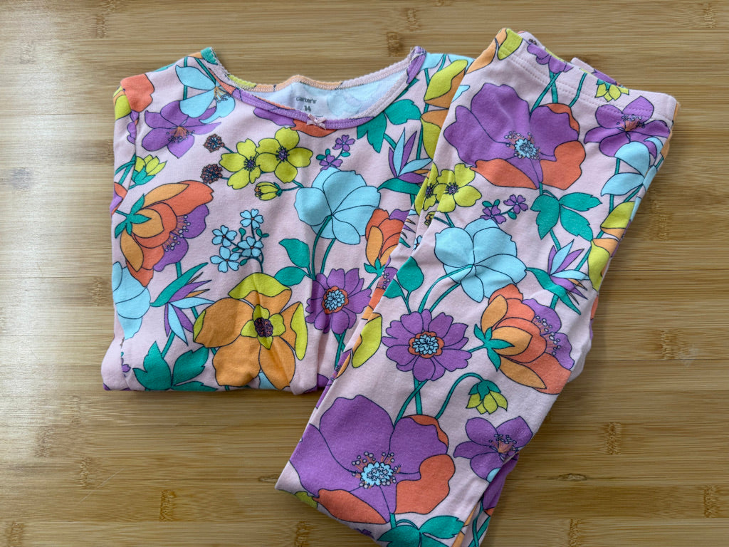 Carter's PJ Set – 14 | Floral Print | Play