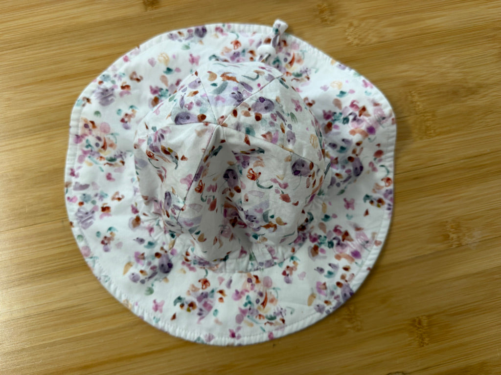 Jan & Jul Floral Bucket Hat – M (6–24M) | Great Condition
