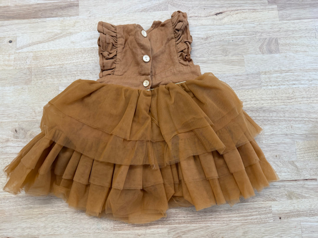 Two Darlings Christmas Tulle Dress – 1 (12–24M) | Caramel Linen