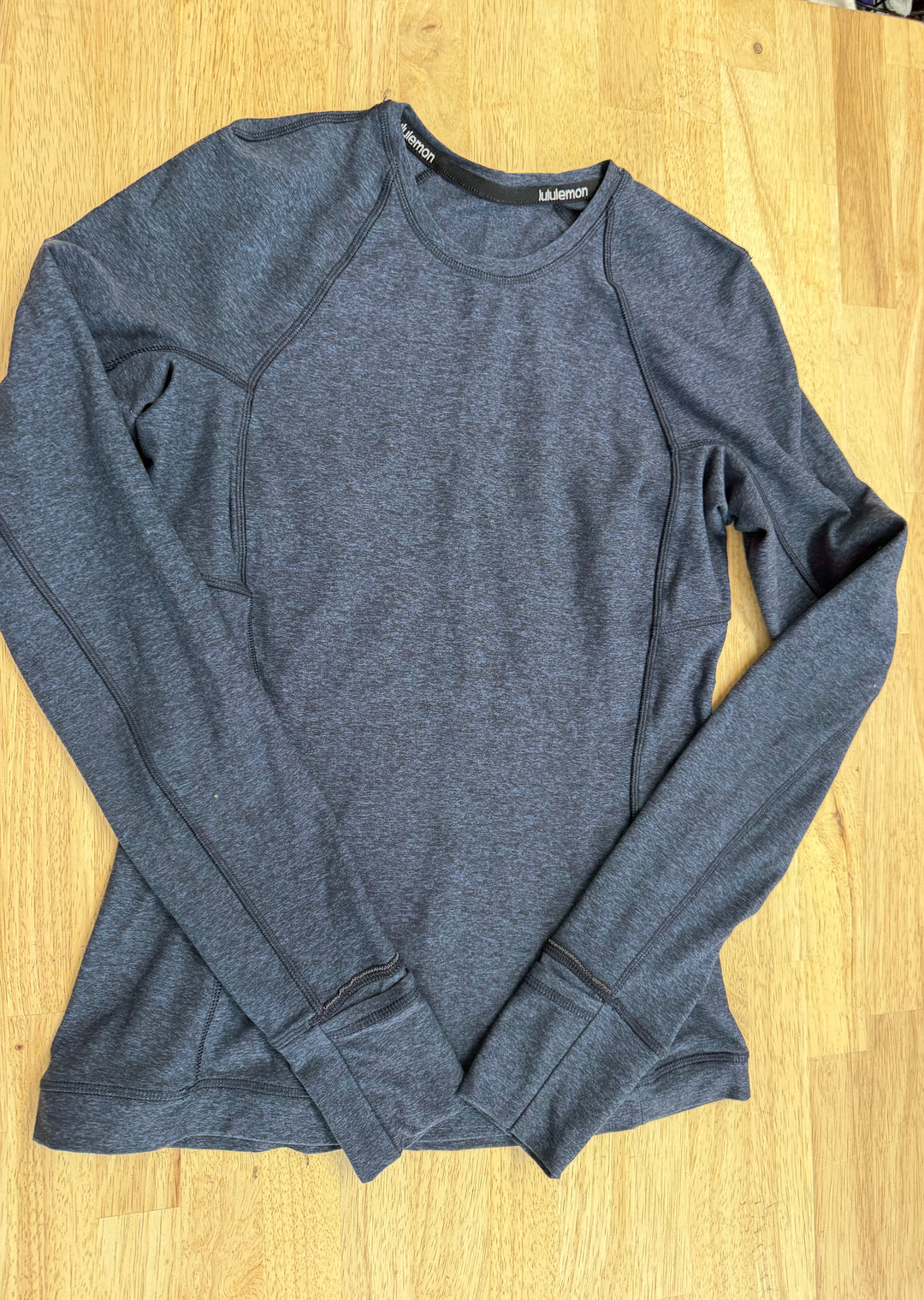 Lululemon Long Sleeve Shirt – 4 | Blue Heathered