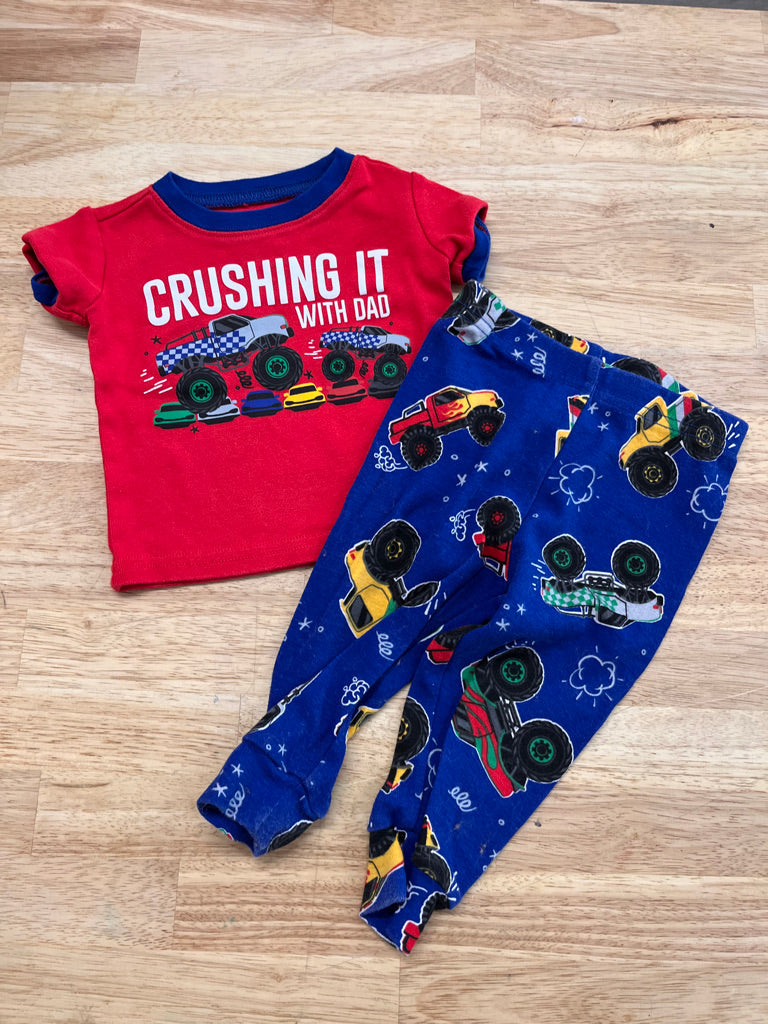 Children’s Place 3–6M Monster Pajama Set