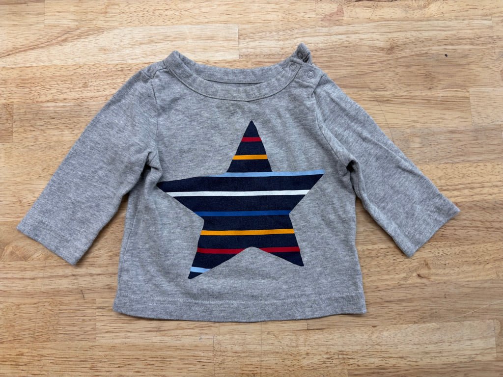 Gap Long Sleeve Shirt – Navy Stripes (3 - 6M) - Nest and Sprout - Consignment