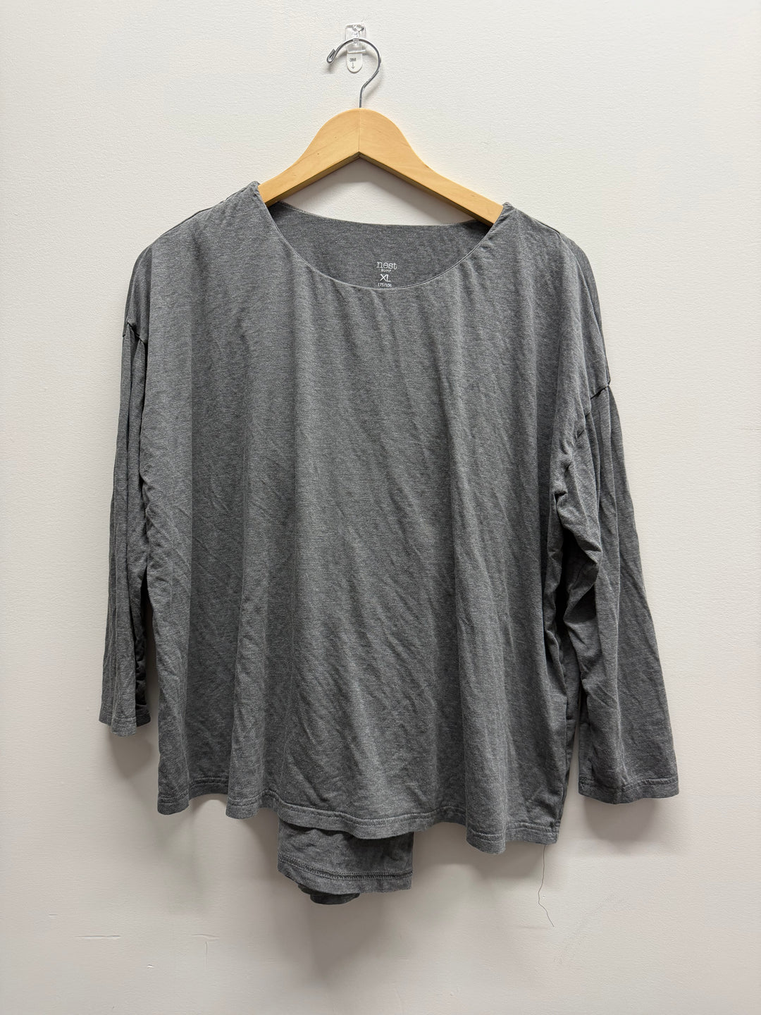 Nest Bump Nursing Maternity Top – XL | Grey Long Sleeve