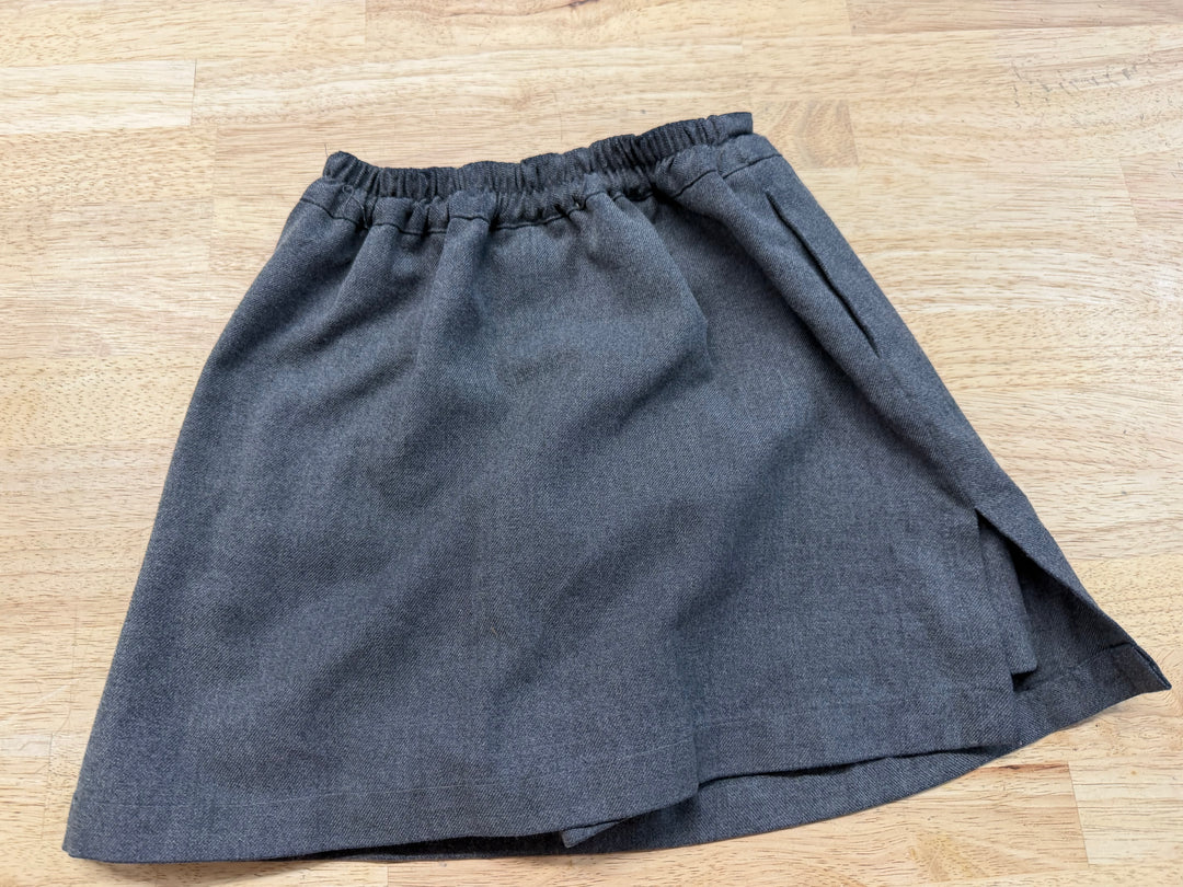 Neat Uniforms Skort – Youth M | Grey Side Zipper Shorts Under Made in Canada