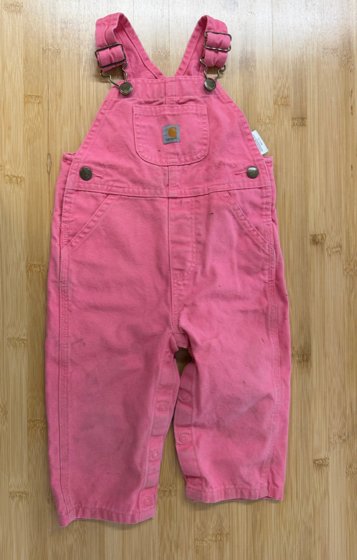 Carhartt Pink Denim Overalls – 12M | 100% Cotton | Play
