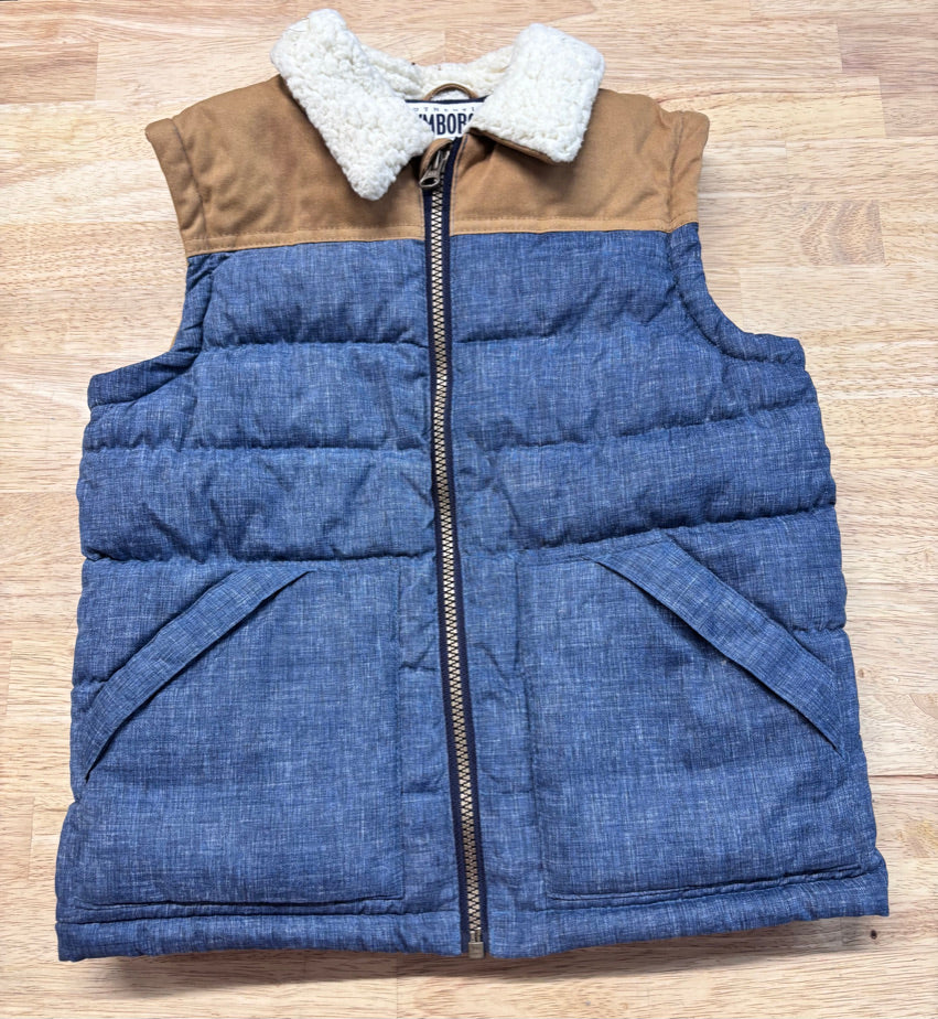 Gymboree Insulated Vest with Sherpa Collar – 5/6